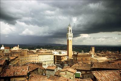 Siena storm clouds