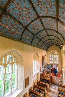 gc62 st.mary's, dunsford, north aisle, roof 12569