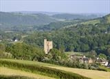 gc79 dunsford church tower & teign valley by Jan Traylen, Photography